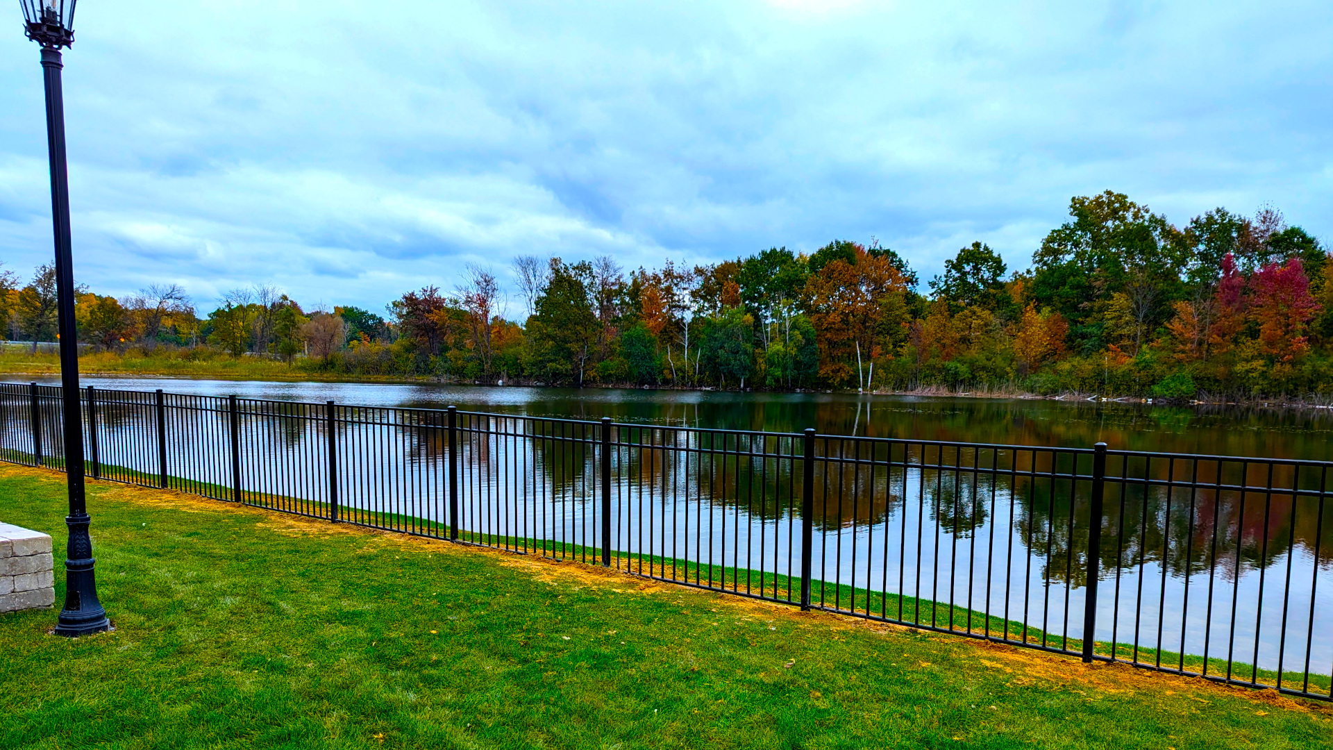 Aluminum Fence Installed on the Water