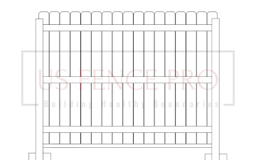 residential wood fence with US FENCE PRO watermark